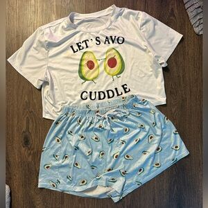 Avocado Print Pajama Set